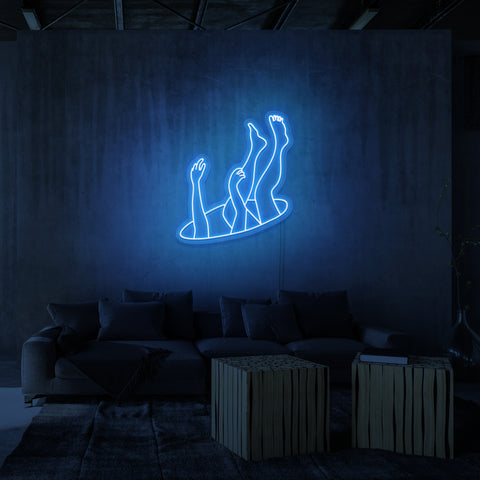 "DEEP SPACE" NEONSKYLT