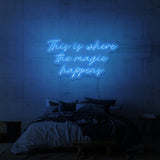 "MAGISK" NEONSKYLT