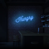 "HUNGRIG" NEONSKYLT