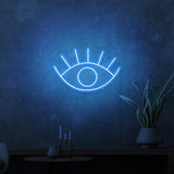 Mini-Leuchtreklame „EYE“. 