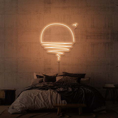 "SOLNEON" NEONSKYLT