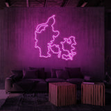 "DANMARK" NEONSKYLT