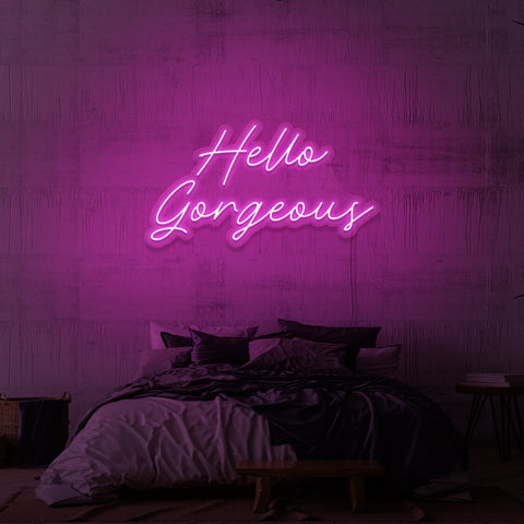 "HEJ UNDERBARA" NEONSKYLT