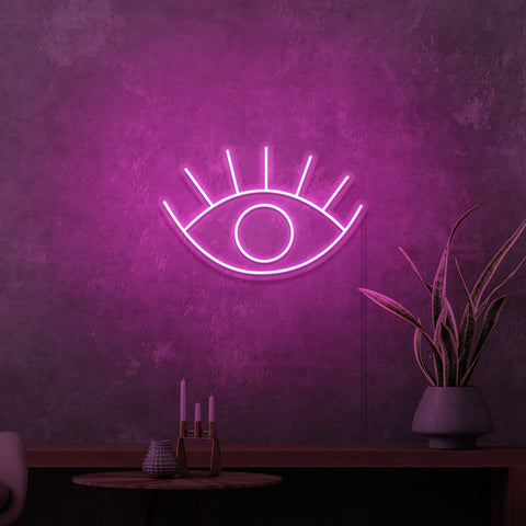 Mini-Leuchtreklame „EYE“. 