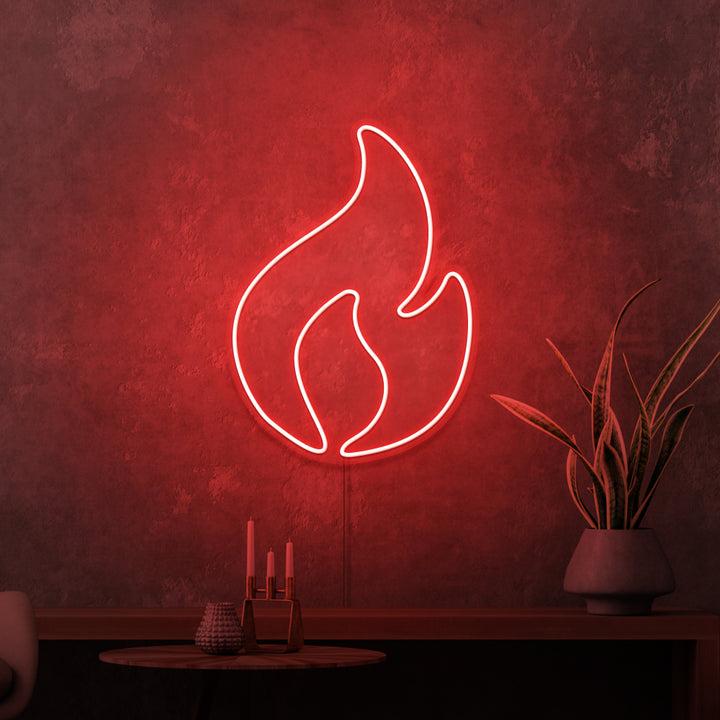 "FIRE" MINI NEON SKILT