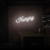 "HUNGRIG" NEONSKYLT